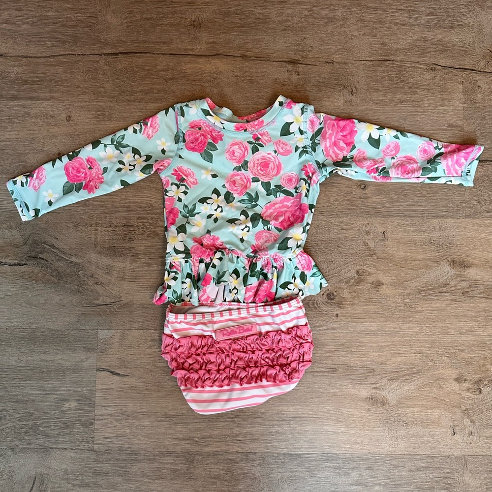Rufflebutts 2 piece swimsuit